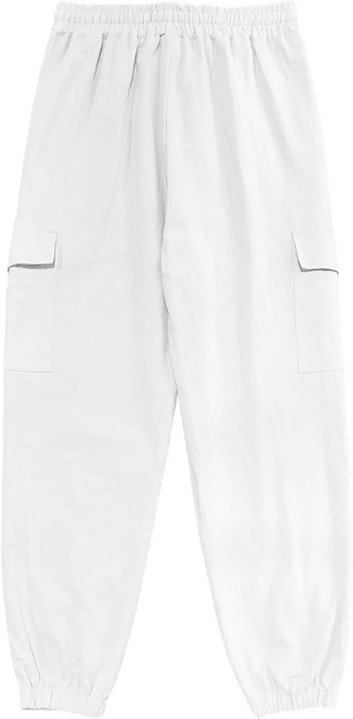 Men's Multi-Pocket Cargo Pants Fashion Work Trousers Men's Slim Chino Pants Men's Casual Cargo Pants Military Jogging