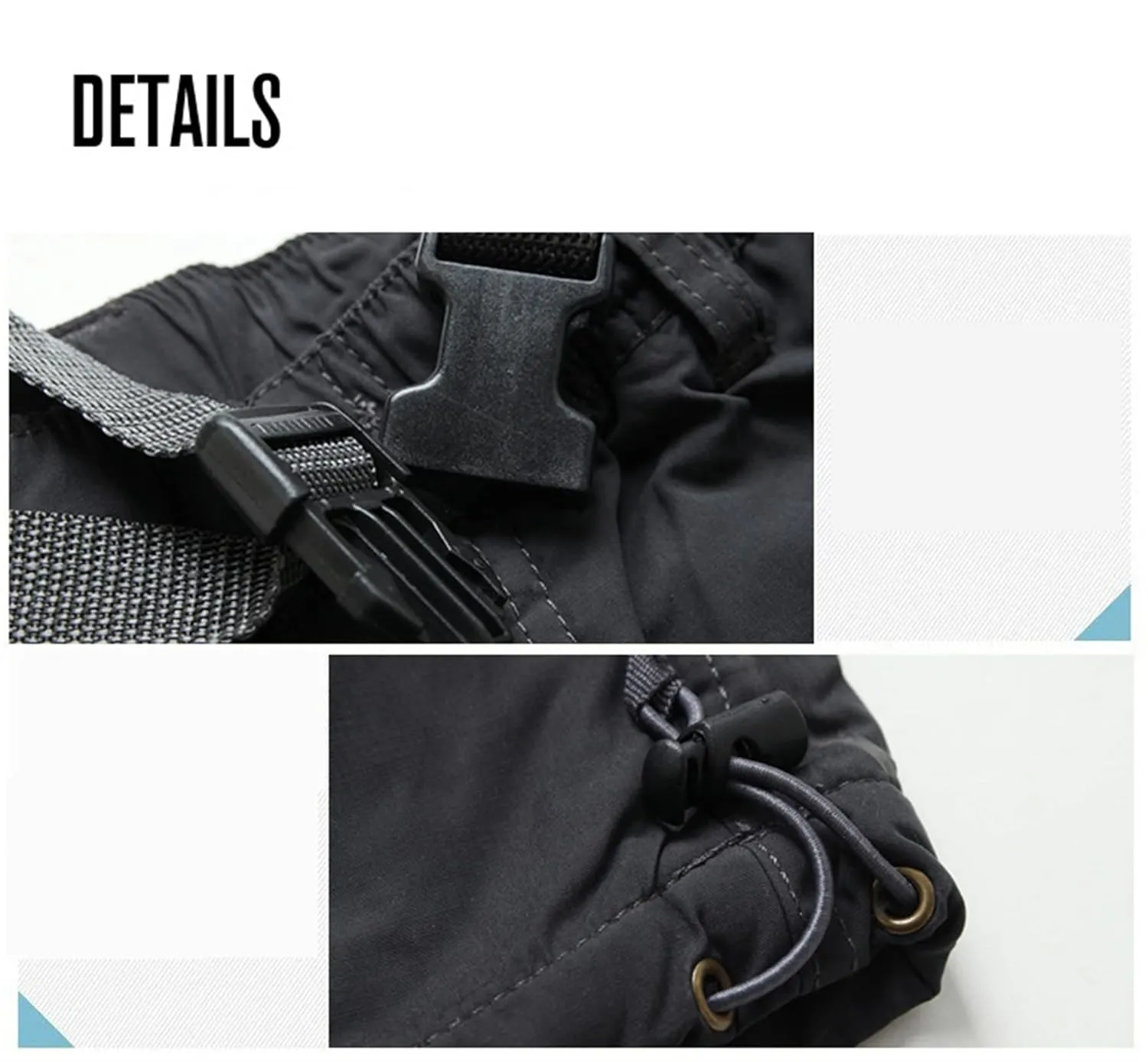 Men's Multi Pockets Elastic Waist Cargo Pants Casual Loose Fit Lightweight Workwear Pants Outdoor Athletic Cargo Pants (Small,Gray 1)