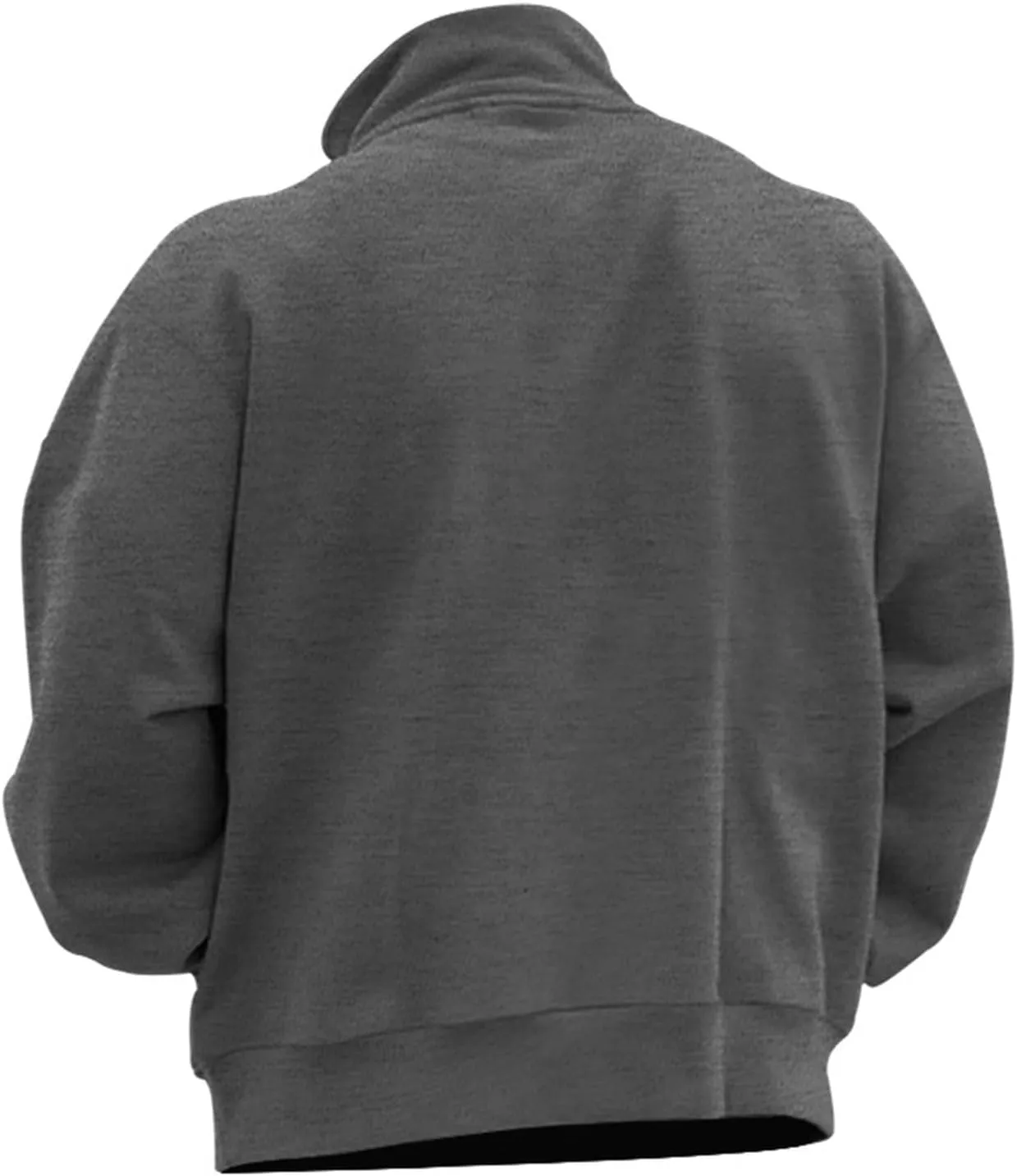 Mens Quarter Zip Pullover Sweaters Thermal Slim Fit Long Sleeve Casual Polo Sweatshirt Mock Neck Top Jacket