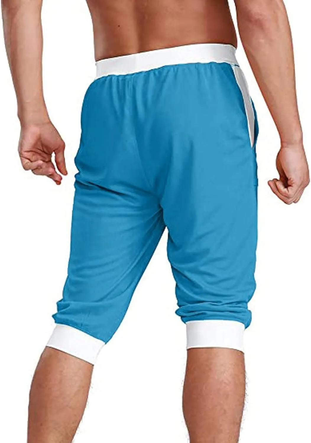 Mens Shorts 5 Inch Men's Patchwork Slim fit 5 Inch Inseam Gym Shorts Running Shorts Basketball Shorts with Drawtring
