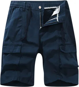 Mens Shorts,Man's Classic Fit Pure Color Short Work Trouser Casual Outdoor Cargo Shorts Pant Ripstop Pants for Men