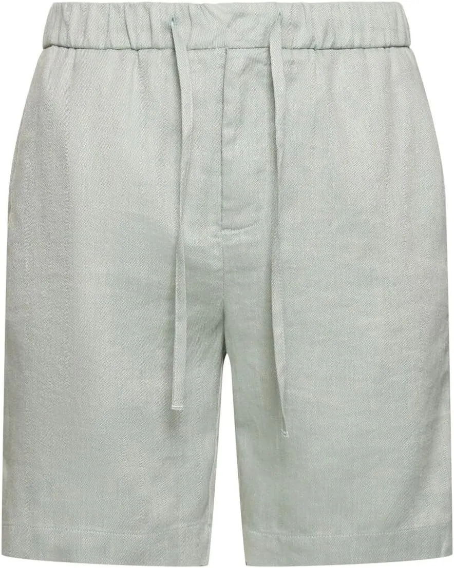 Mens Summer Casual Shorts Linen Beach Shorts Solid Drawstring Shorts Thin Slim Fit Shorts Fashion Texture Shorts