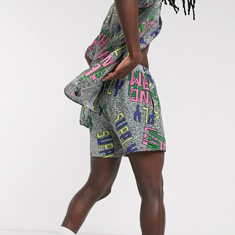 Men'S Summer Colorblock Striped Loose Suit