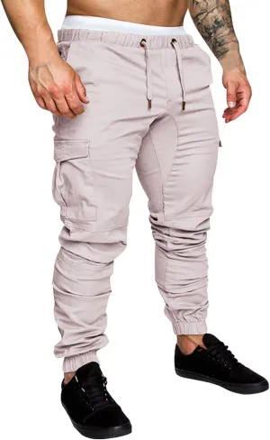 Mens Sweatpants Cargo Cargo Trousers Utility Pants with Zip Pockets Joggers for Men Cargo Athletic Mens Joggers Pants