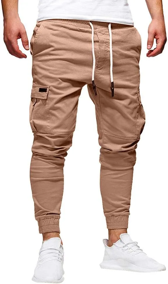 Mens Sweatpants Heavyweight Baggy Athletic Hiking Joggers Relaxed Fit Work Cargo Pants for Men Big and Tall Trousers