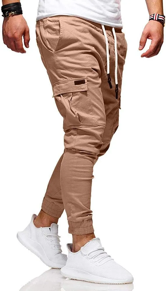 Mens Sweatpants Heavyweight Baggy Athletic Hiking Joggers Relaxed Fit Work Cargo Pants for Men Big and Tall Trousers