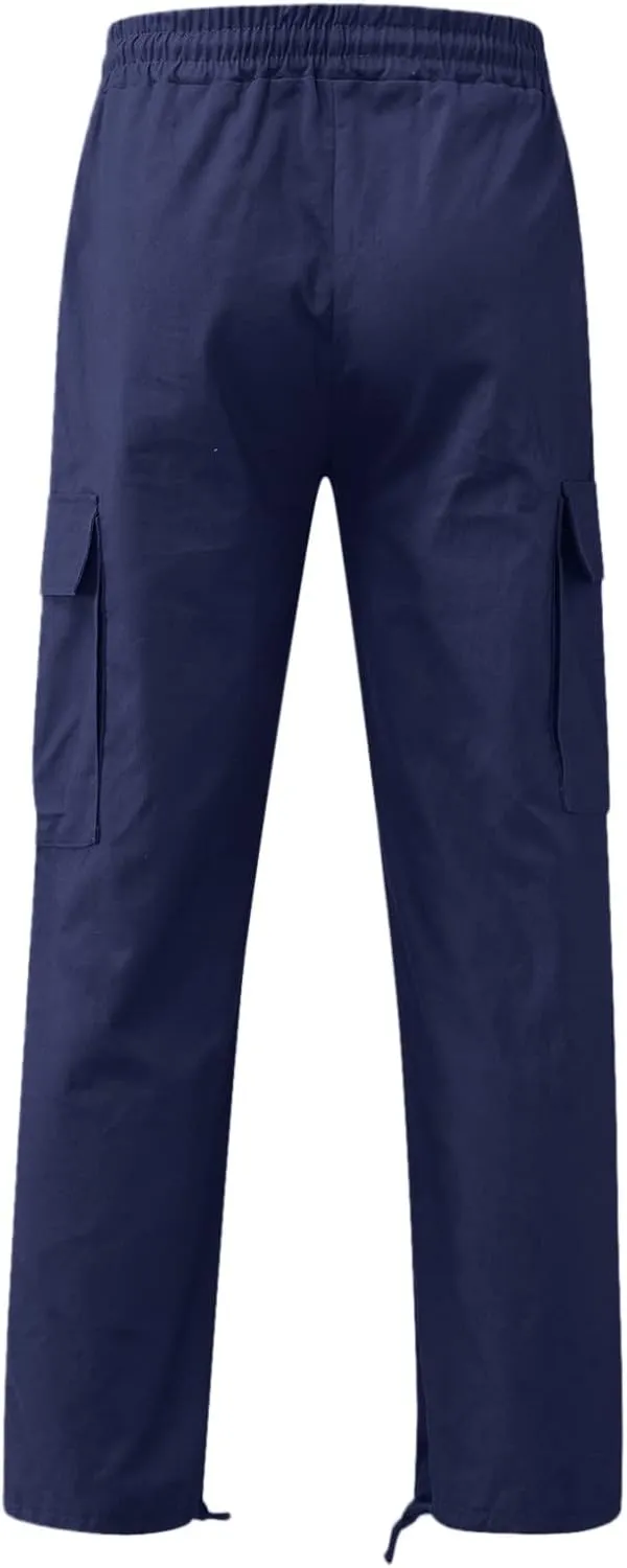 Mens Sweatpants with Pockets Slim Fit Trousers Men's Tear Away Pants Basketball Casual Training Pant Warm Up Loose