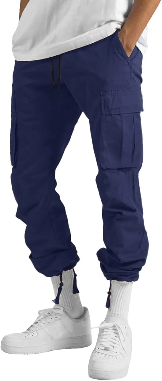 Mens Sweatpants with Pockets Slim Fit Trousers Men's Tear Away Pants Basketball Casual Training Pant Warm Up Loose