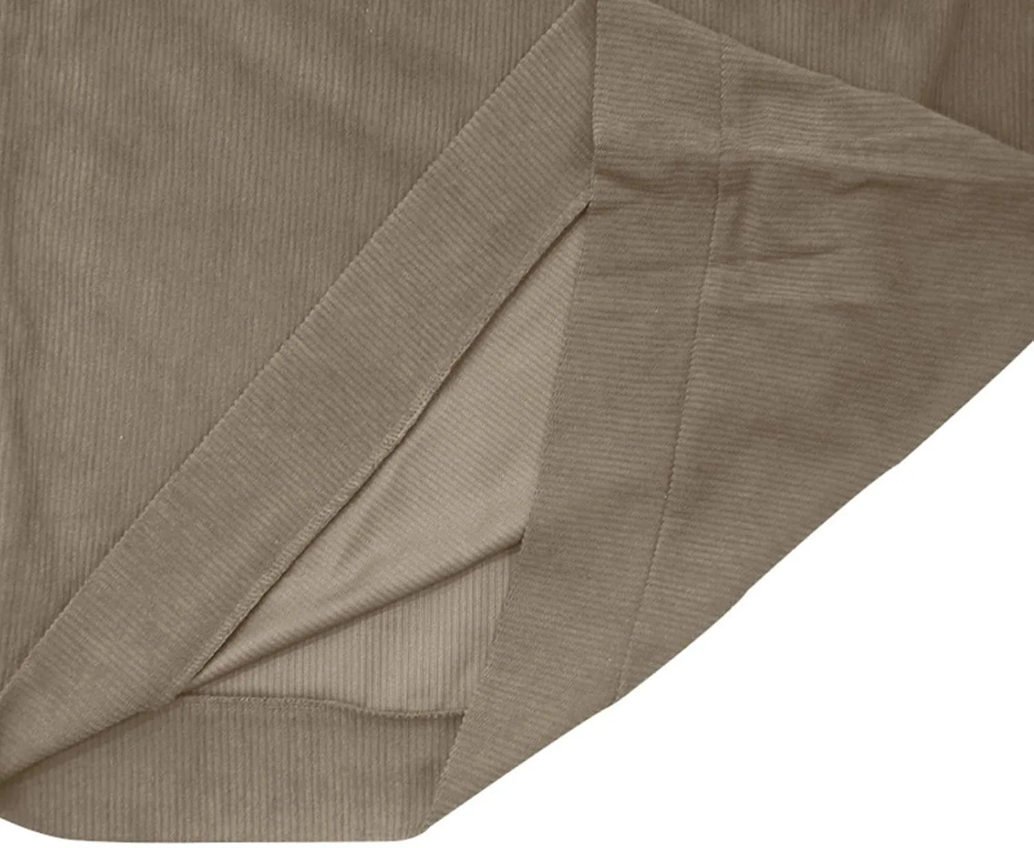 Mens Sweatshirt Corduroy Tactical Henley Shirts Casual Long Sleeve Elbow Patche Pullover Mock Neck Buttons Polo Shirts