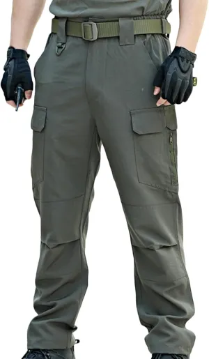 Men's Tactical Waterproof Pants Outdoor Lounge Pants Durable Work Pants Trail Pants Lightweight Hiking Pants