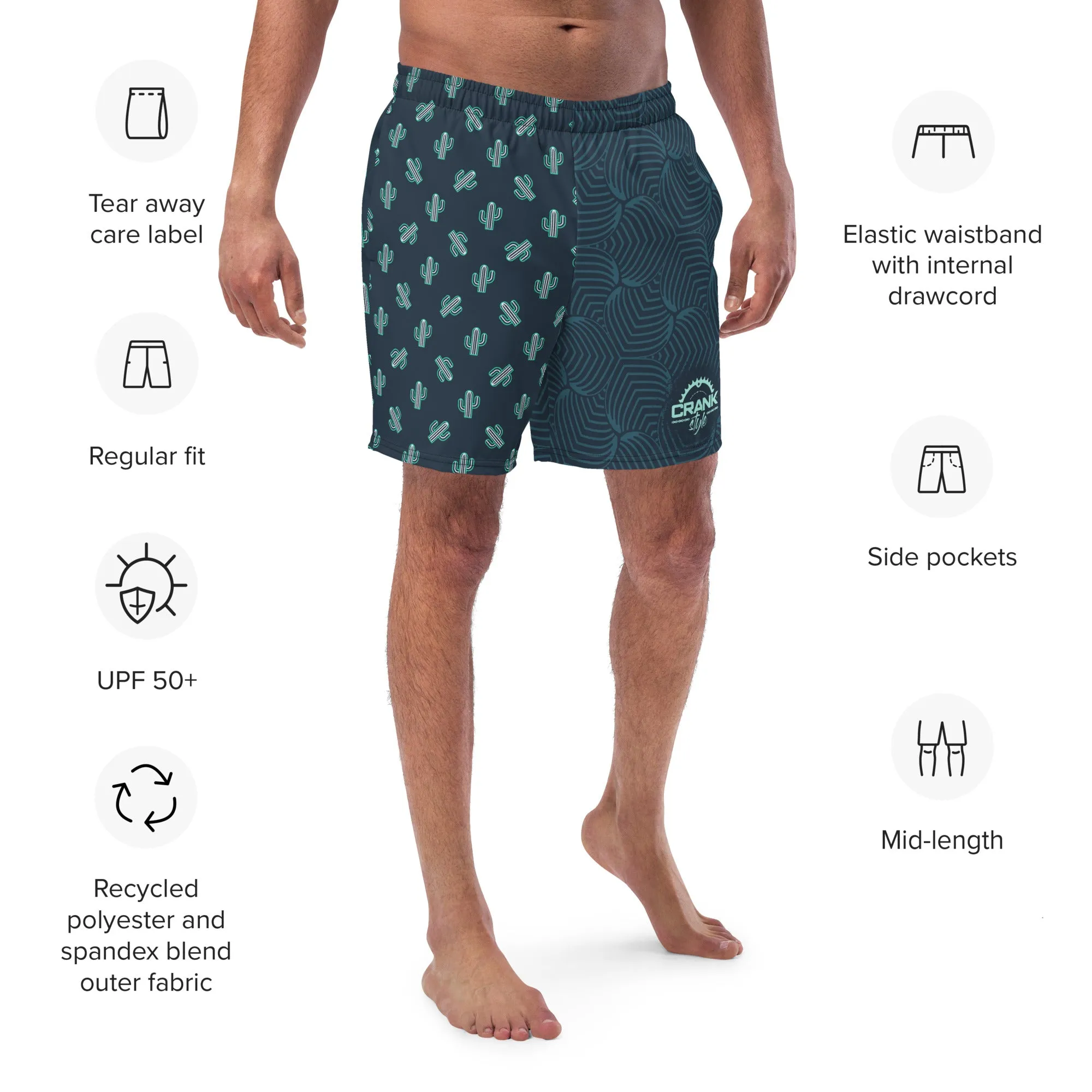 Men's Trendy Cactus Style Swim Suit