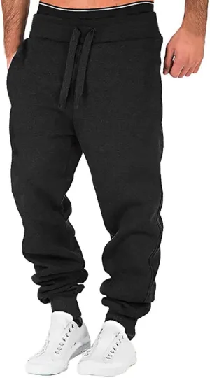 Mens Workout Cargo Sweatpants Jogger Sweatpants for Men Men's Fleece Lounge Pants Mens Fleece Active Athletic Workout
