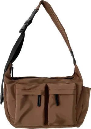 Messenger Bag for Women Large Hobo Nylon Crossbody Bag Multiple Pockets Shoulder Handbags