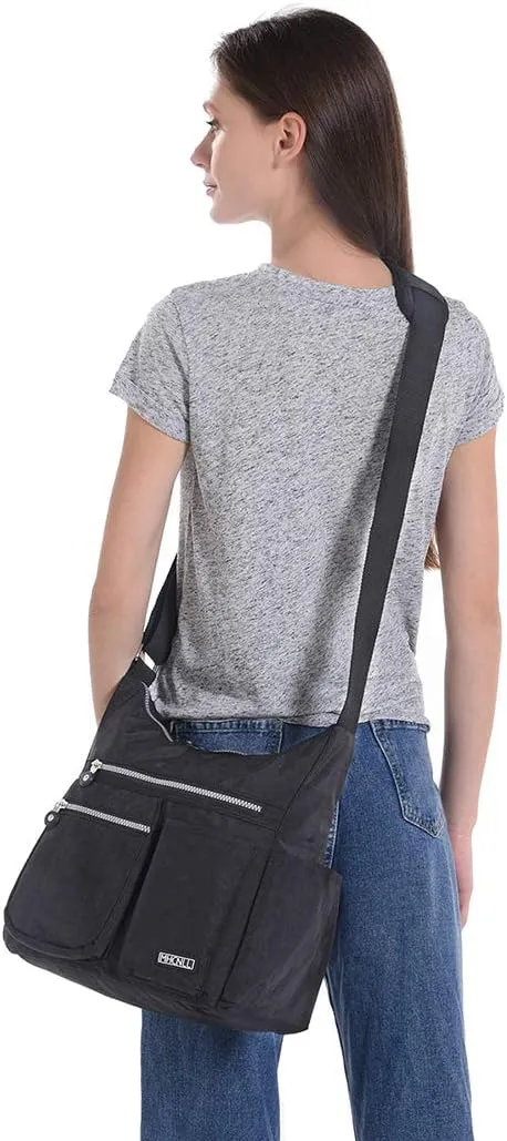 MHCNLL Crossbody Bag with Anti Theft RFID Pocket - Women Lightweight Water-Resistant Purse
