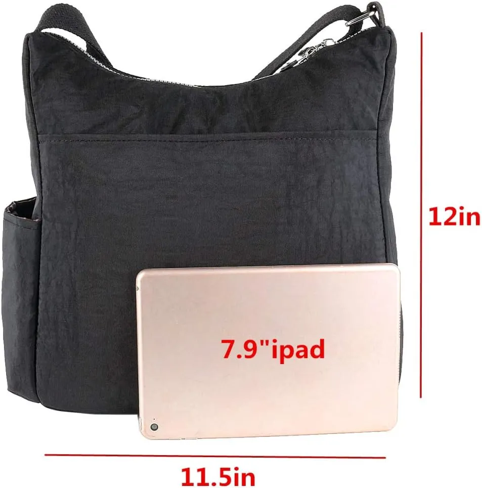 MHCNLL Crossbody Bag with Anti Theft RFID Pocket - Women Lightweight Water-Resistant Purse