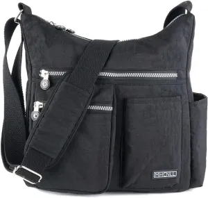 MHCNLL Crossbody Bag with Anti Theft RFID Pocket - Women Lightweight Water-Resistant Purse