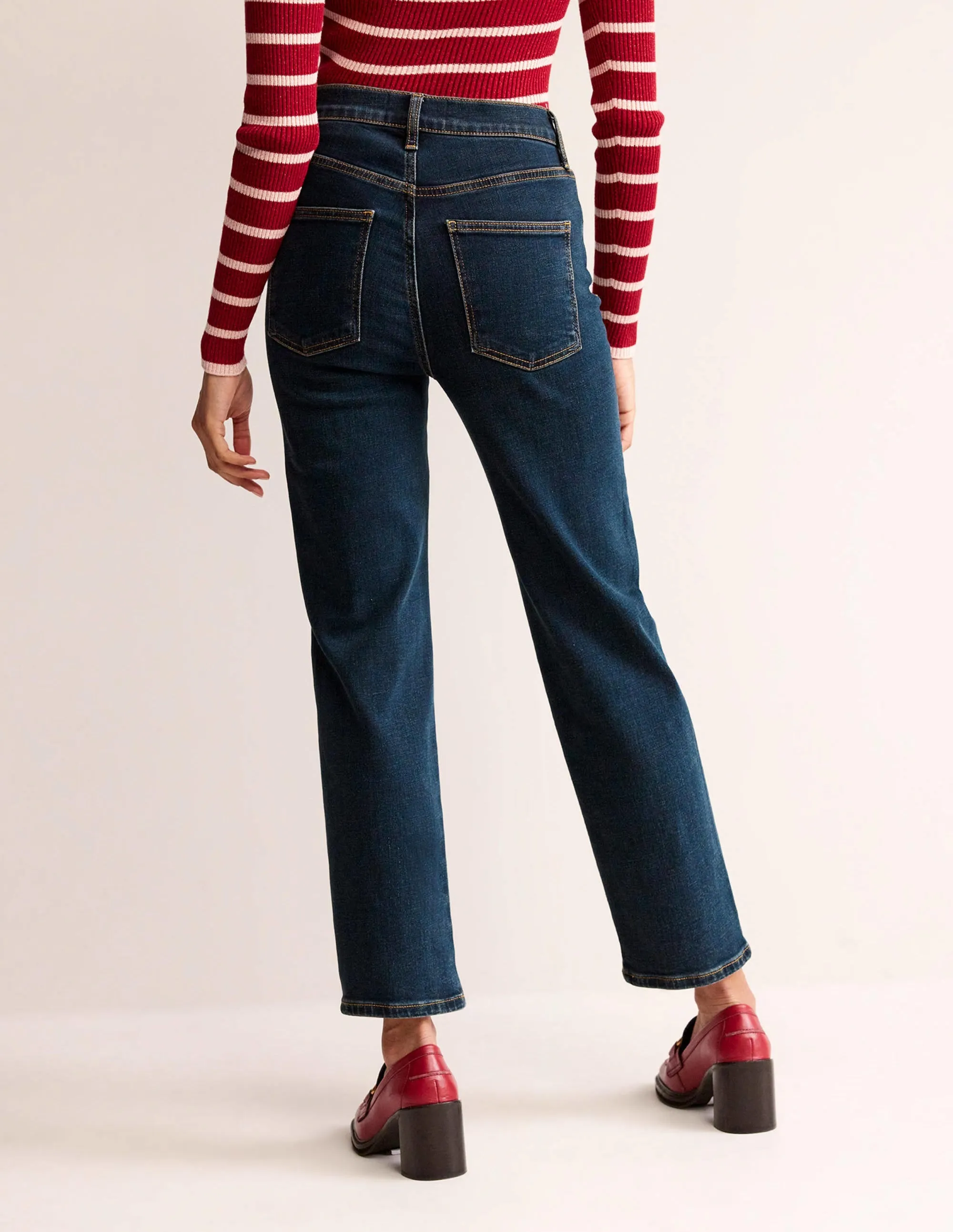 Mid Rise Slim Leg Jeans-Indigo Vintage
