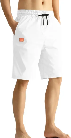 MO GOOD Mens Casual Shorts-Summer Beach Leisure Shorts, Stretch Golf Pants, Elastic Waist Drawstring Shorts with Pockets