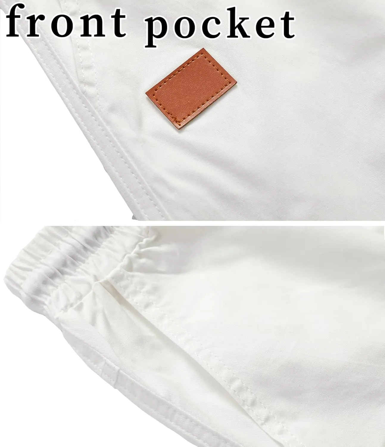 MO GOOD Mens Casual Shorts-Summer Beach Leisure Shorts, Stretch Golf Pants, Elastic Waist Drawstring Shorts with Pockets