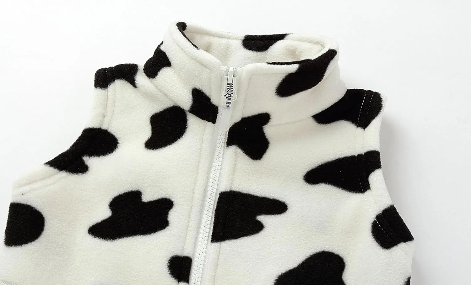 Mud Kingdom Boys Girls Polar Fleece Vest Winter Thick Warm Outerwear Funny Cartoon