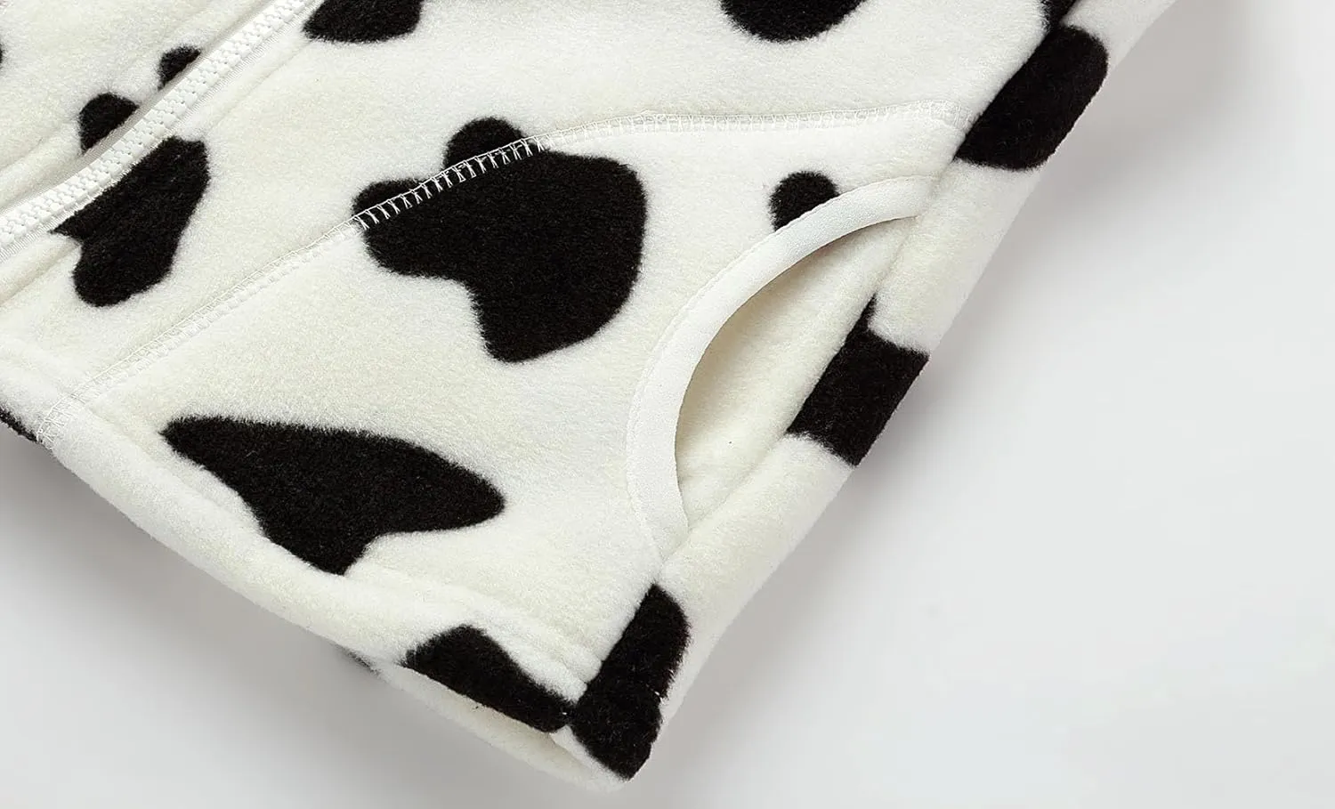 Mud Kingdom Boys Girls Polar Fleece Vest Winter Thick Warm Outerwear Funny Cartoon