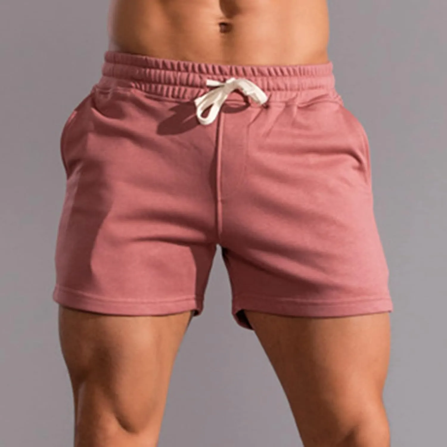 Muscularfit Mens Running Shorts 3 Inch Gym Workout Athletic Shorts Drawstring Elastic Waist Summer Beach Shorts Outdoor Sport