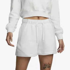 Nike | WMN'S MID-RISE FLEECE SHORTS { SUMMIT WHITE/PHOTON DUST/SUMMIT WHITE