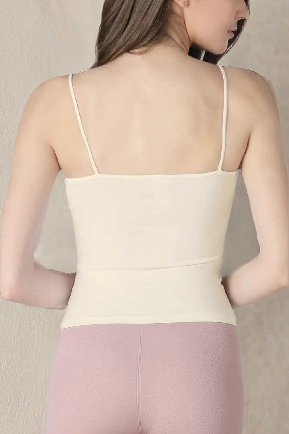 NIKIBIKI Women Seamless Classic Short Camisole Crop Top, Made in U.S.A, One Size