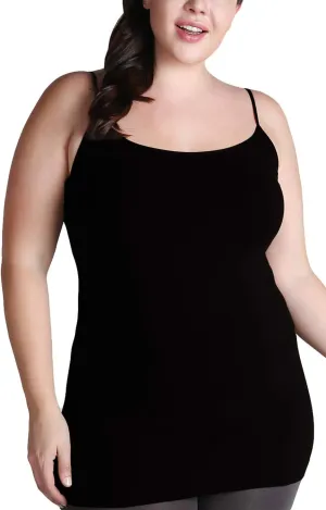 NIKIBIKI Women Seamless Premium Classic Camisole, Made in U.S.A, Plus Size