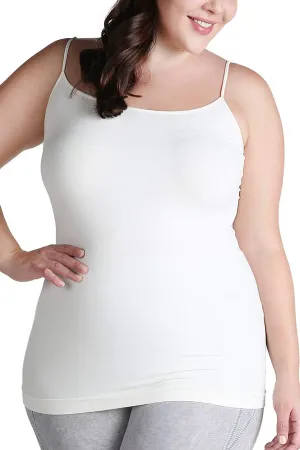 NIKIBIKI Women Seamless Premium Classic Camisole, Made in U.S.A, Plus Size