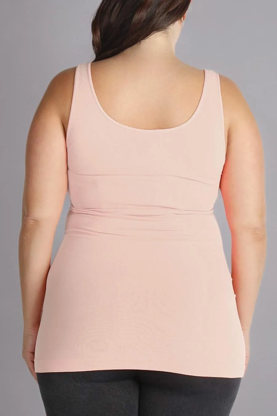 NIKIBIKI Women Seamless Premium Classic Tank Top, Made in U.S.A, Plus Size