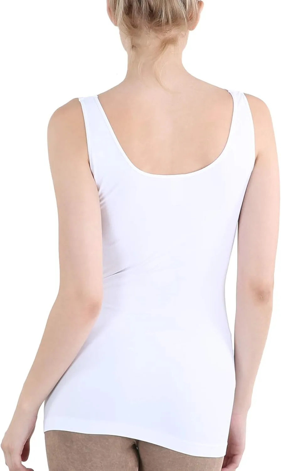 NIKIBIKI Women Seamless Reversible Classic Tank Top, Made in U.S.A, One Size
