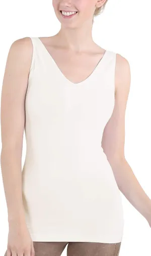 NIKIBIKI Women Seamless Reversible Classic Tank Top, Made in U.S.A, One Size