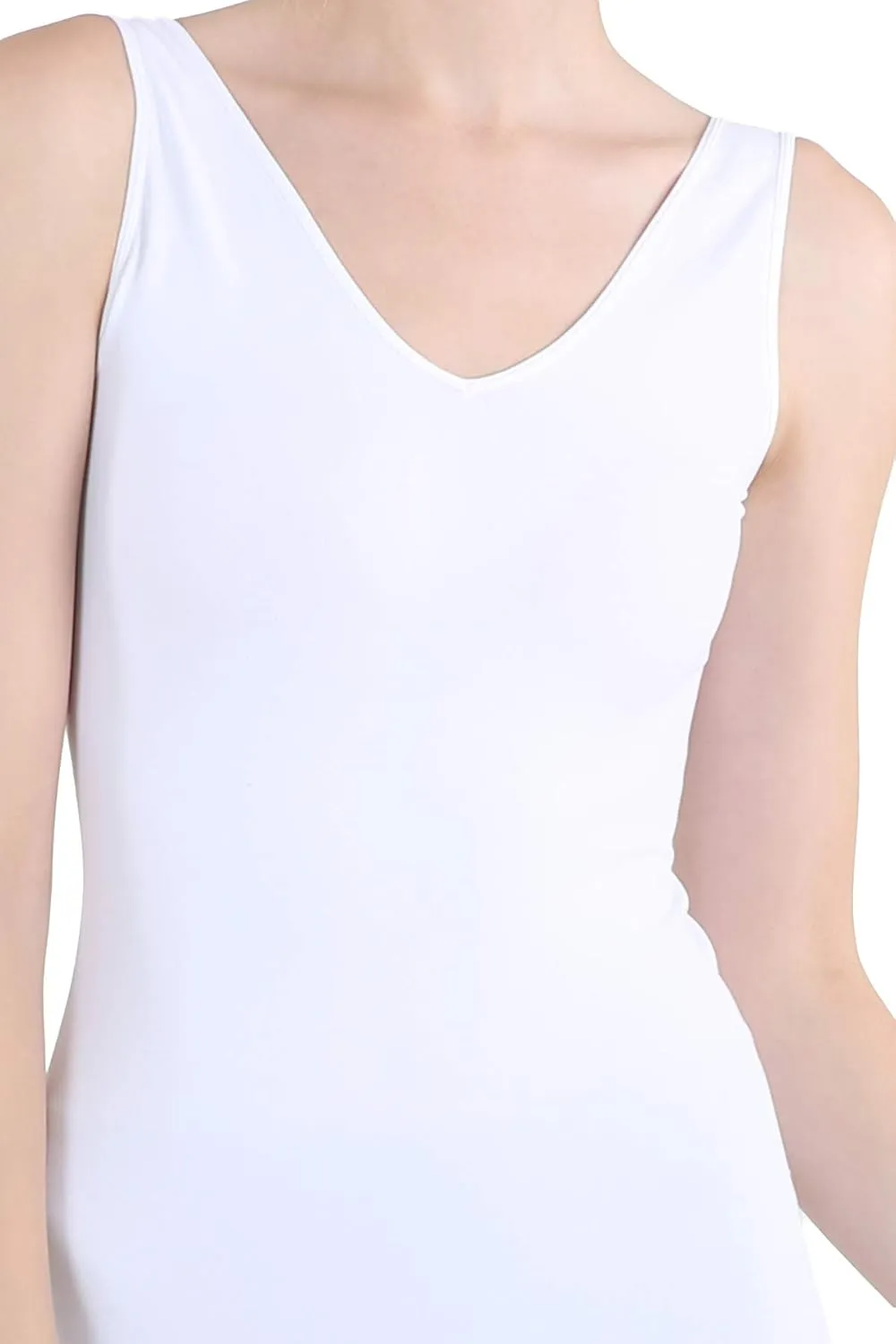 NIKIBIKI Women Seamless Reversible Classic Tank Top, Made in U.S.A, One Size