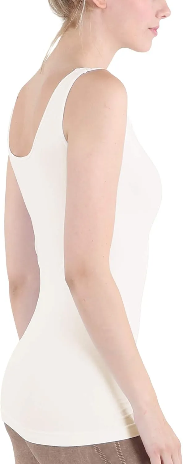 NIKIBIKI Women Seamless Reversible Classic Tank Top, Made in U.S.A, One Size