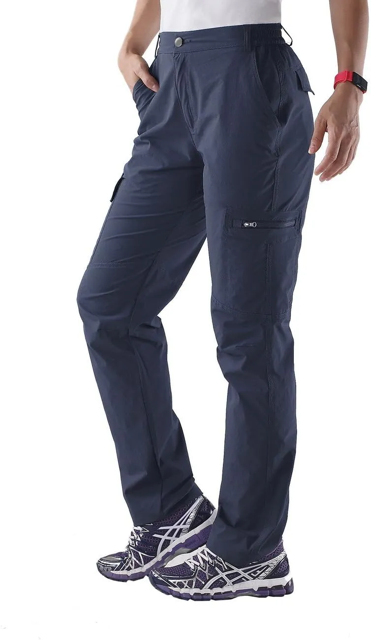 Nonwe Women's Outdoor Water-Resistant Quick Drying Lightweight Cargo Pants