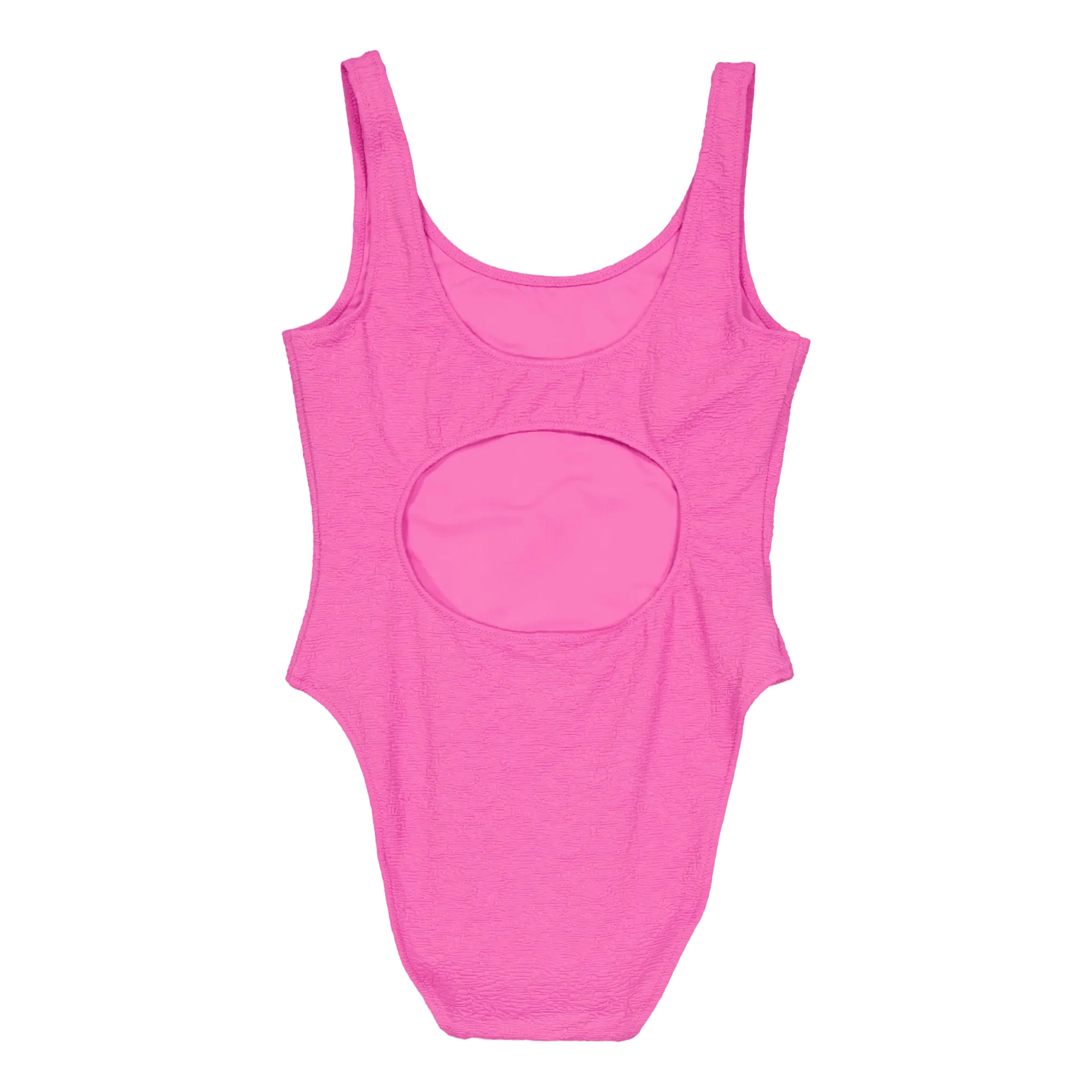 Open Back One Piece Bold Pink
