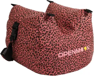 OPENMOON Camera Support Saddle Saddlebags Heavy-Duty Water-Resistant Canvas (Pink Leopard, L)