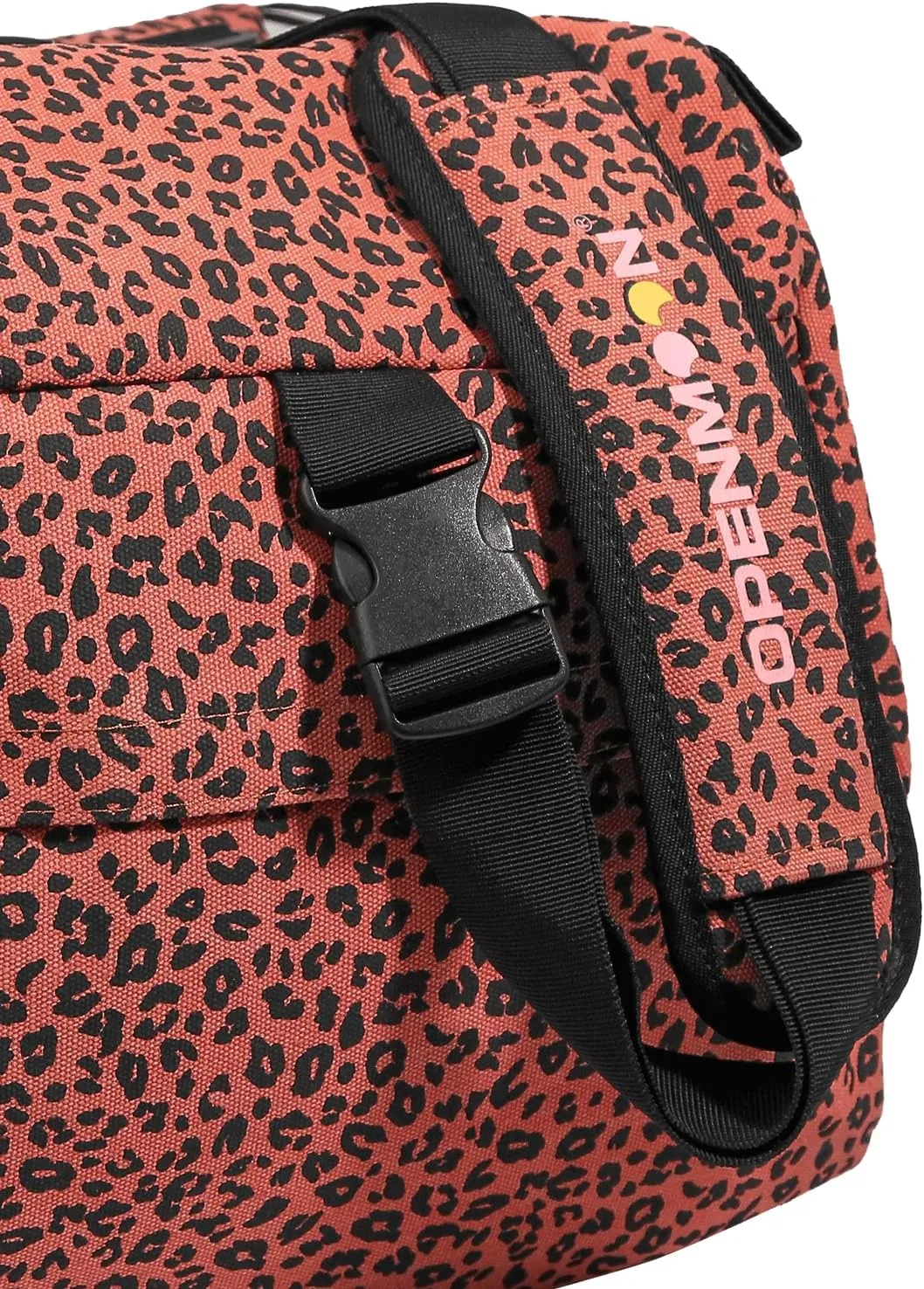 OPENMOON Camera Support Saddle Saddlebags Heavy-Duty Water-Resistant Canvas (Pink Leopard, L)