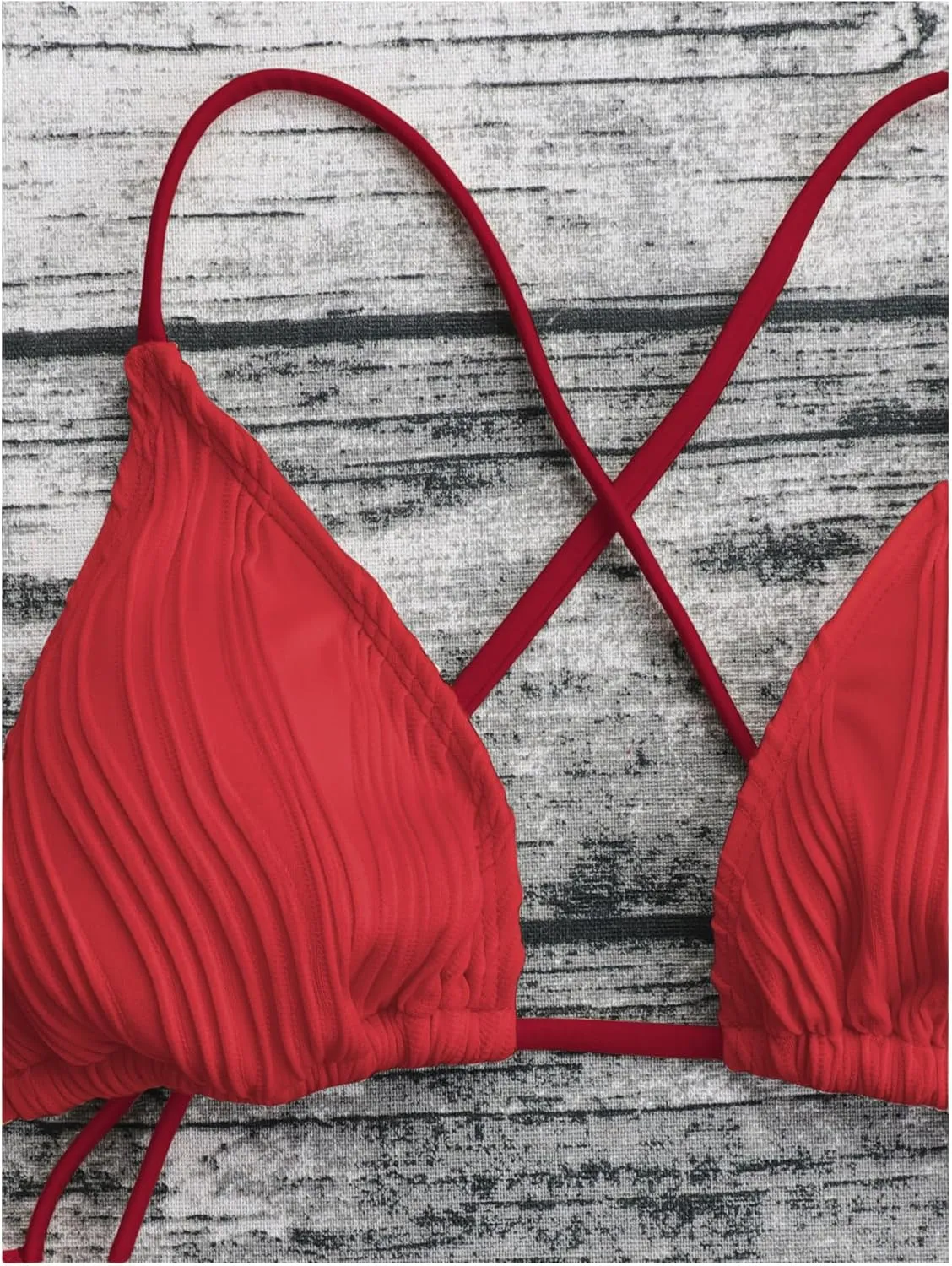 OYOANGLE Women's Sexy One Piece Swimsuit Criss Cross String Bikini Swimsuits Thong Bathing Suits