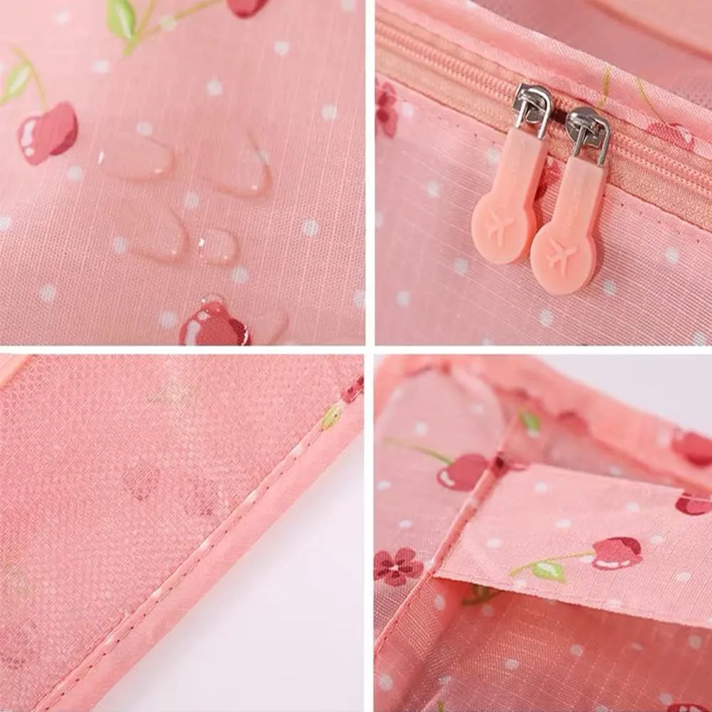 Packing Cubes for Suitcases - 7 Pieces,Light Packing Cubes for Travel, Suitcase Organizer Bags Set, Luggage Organizers for Suitcase, Water-Resistant Travel Essentials, Pink Cherry