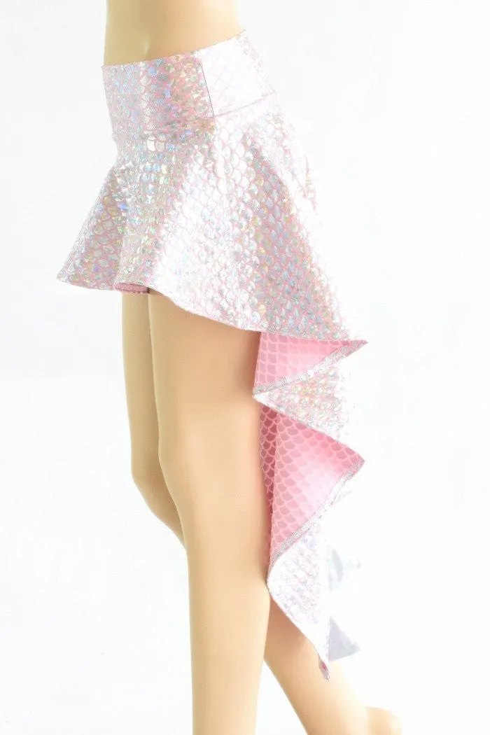 Pink Mermaid Scale Dragon Tail Skirt