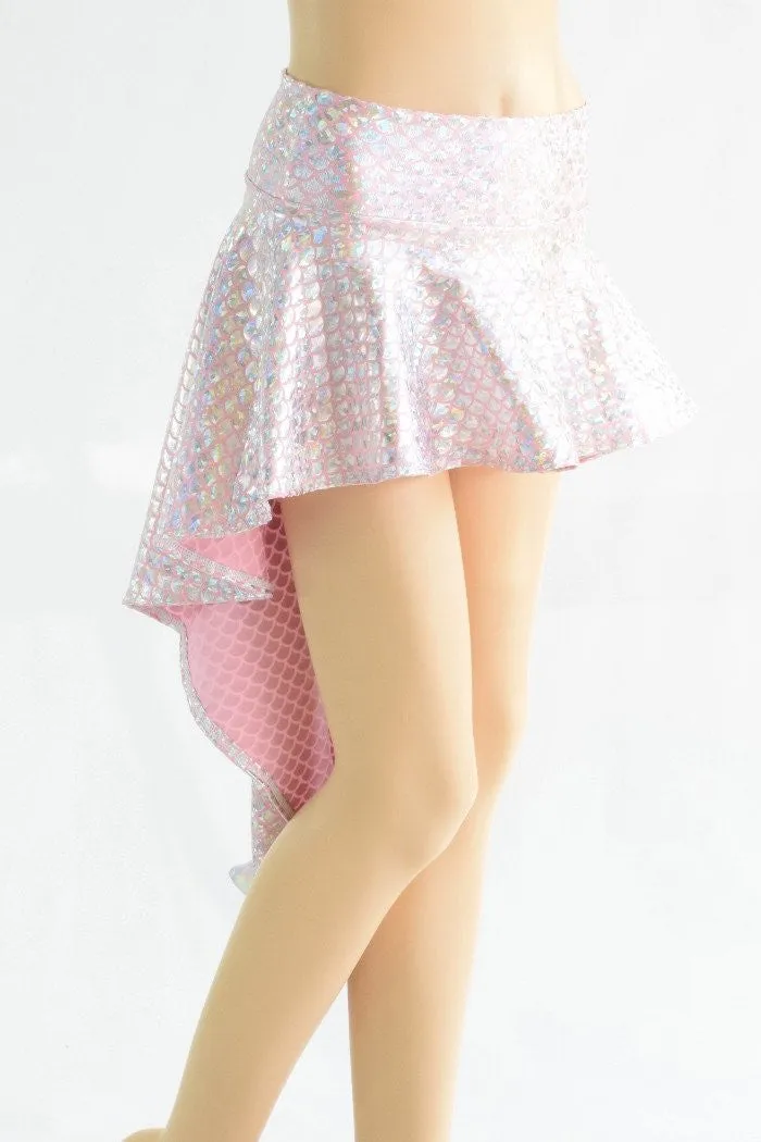 Pink Mermaid Scale Dragon Tail Skirt