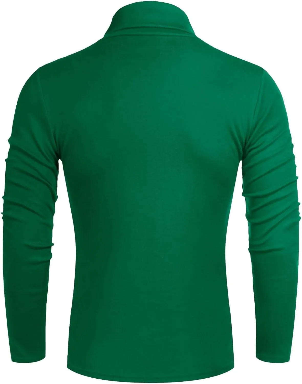 Poriff Men's Casual Turtleneck Pullover Tops Slim Fit Long Sleeve Basic Lightweight Sweaters