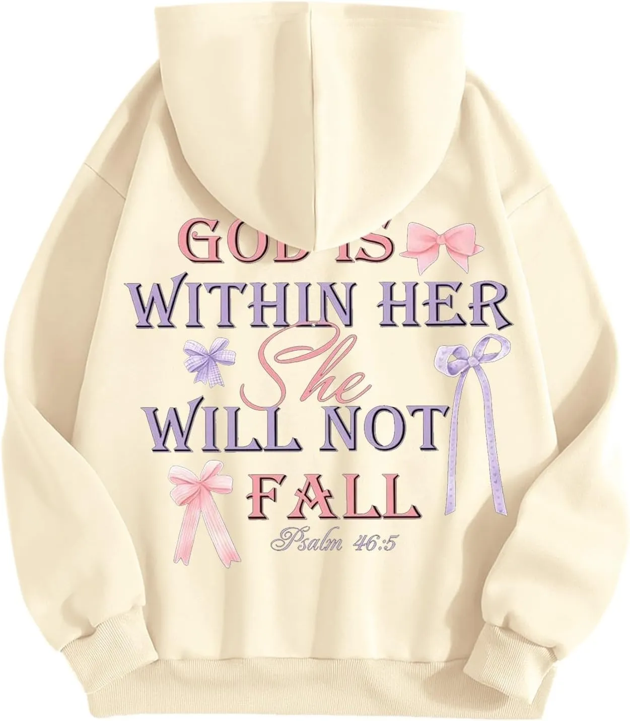 Preppy Sweatshirts Cute Hoodies for Teen Girls Y2K Women Long Sleeve Oversized Graphic Pullover Sweatshirt Top
