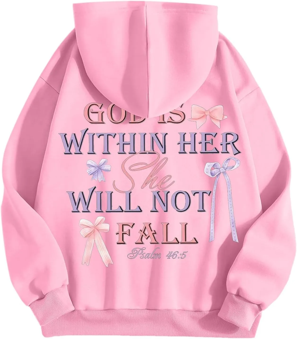 Preppy Sweatshirts Cute Hoodies for Teen Girls Y2K Women Long Sleeve Oversized Graphic Pullover Sweatshirt Top
