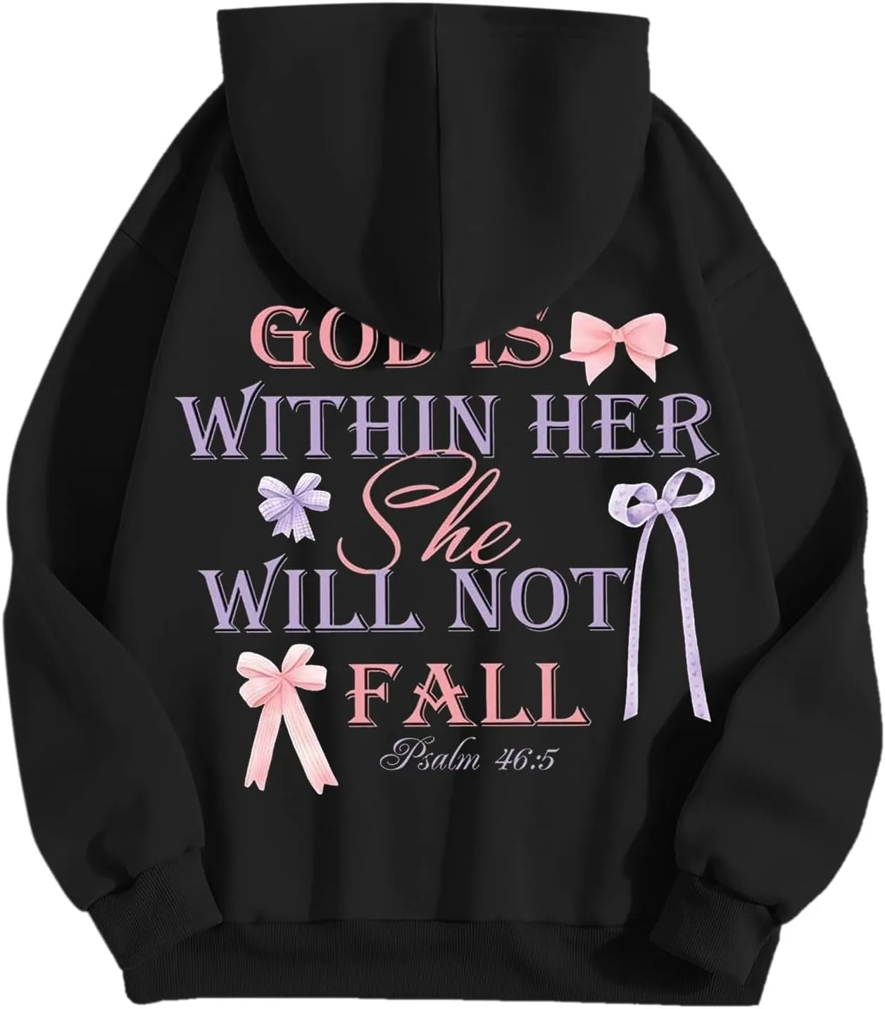 Preppy Sweatshirts Cute Hoodies for Teen Girls Y2K Women Long Sleeve Oversized Graphic Pullover Sweatshirt Top