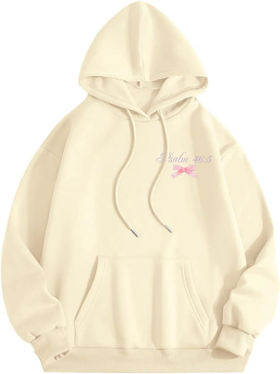 Preppy Sweatshirts Cute Hoodies for Teen Girls Y2K Women Long Sleeve Oversized Graphic Pullover Sweatshirt Top