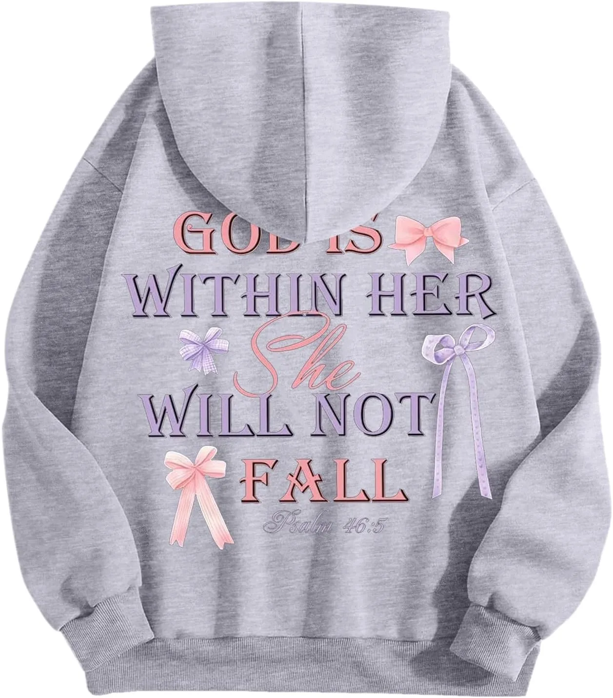 Preppy Sweatshirts Cute Hoodies for Teen Girls Y2K Women Long Sleeve Oversized Graphic Pullover Sweatshirt Top
