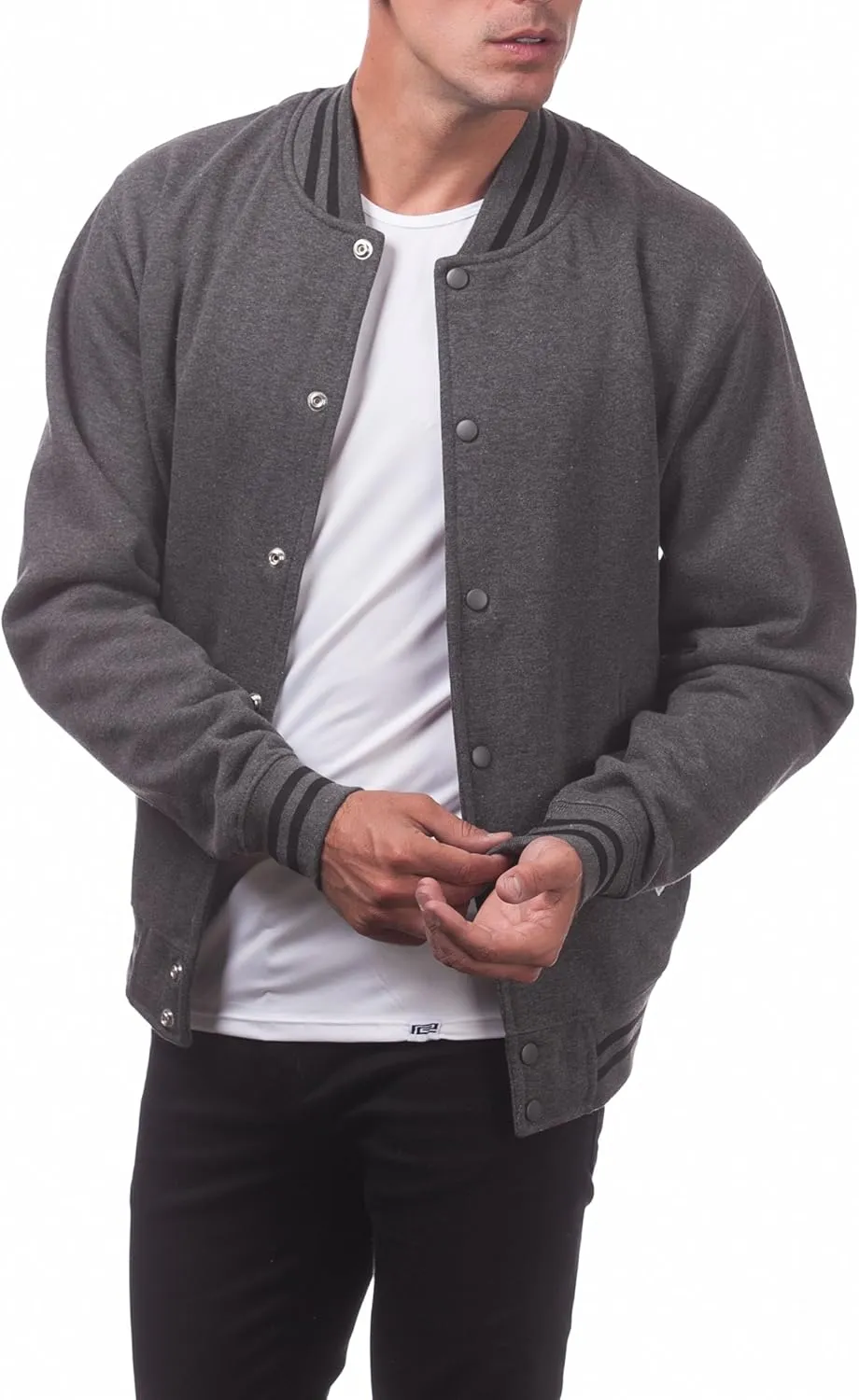 Pro Club Men's Varsity Fleece Baseball Jacket
